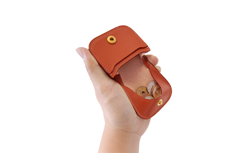 厚口小銭入れ キャメル いたがき ＜名入れ無＞