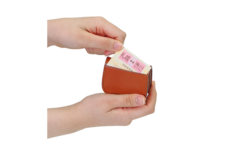 厚口小銭入れ キャメル いたがき ＜名入れ無＞