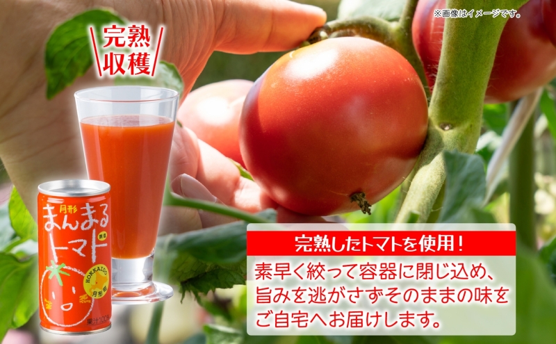 定期便 12ヶ月 北海道 トマトジュース 月形まんまるトマト 190g×30本 桃太郎 トマト 食塩不使用 食塩無添加 とまと 缶 無塩 ジュース ストレート 野菜ジュース 健康 完熟 ご褒美 プレゼント 送料無料 月形町