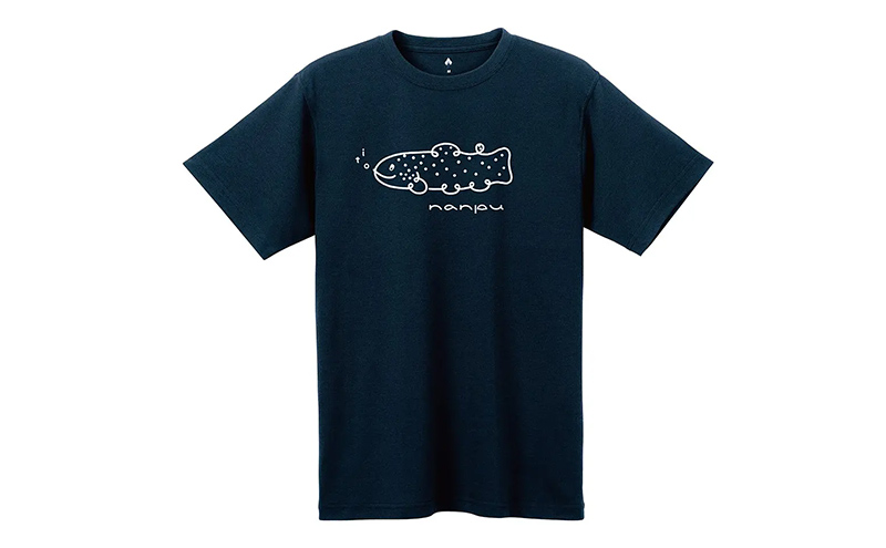 nanpu イトウ Tシャツ L サイズ  ダークネイビー 北海道 南富良野町 限定デザイン オリジナル