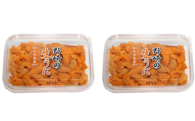 先行予約 北海道 礼文島産 新鮮生うに（ エゾバフンウニ）80g×2個 ウニ 雲丹 魚貝類