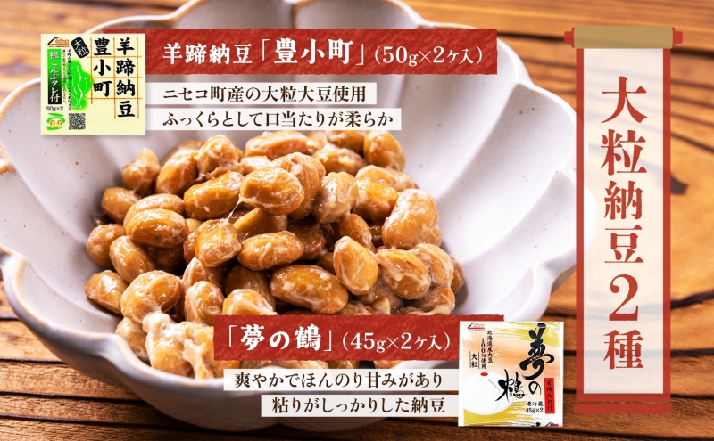 北海道 手造り 納豆 6種 計10個 国産 羊蹄納豆 豊小町 夢の鶴 羊蹄納豆すず丸 羊蹄納豆祝黒 DC-15 菌納豆 黒千石納豆 大粒 小粒 黒豆 大豆 なっとう 詰め合わせ 北海道産 羊蹄食品 送料無料