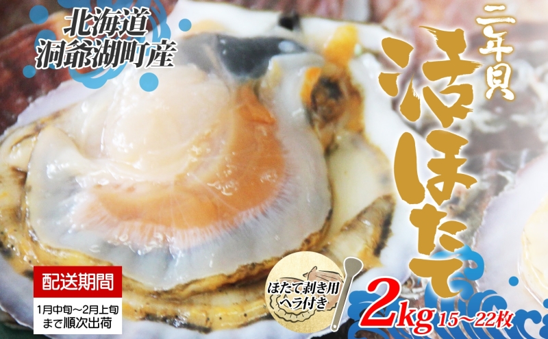 5キロ　活ホタテ　北海道産 北海道産!活ホタテ5kg(15～30枚) 北海道 ホタテ ほたて 帆立