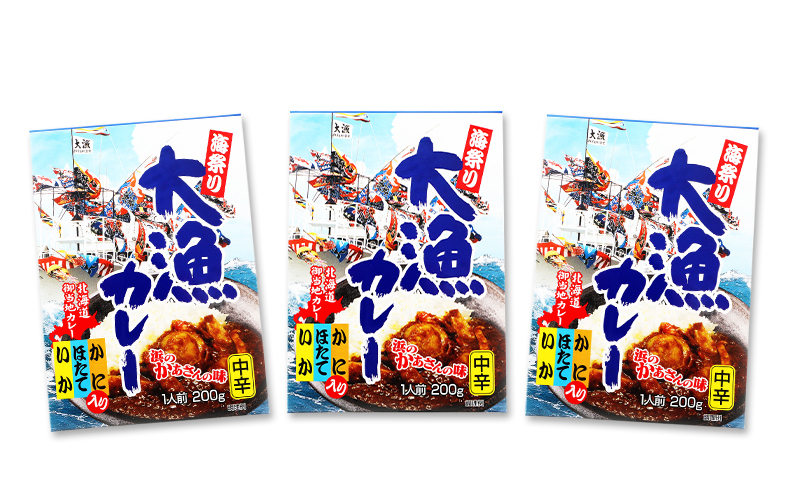 大漁カレー 200g×3個 カレー レトルト