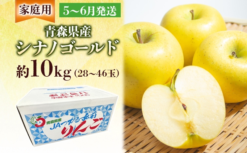 家庭用 シナノゴールド 約10kg りんご リンゴ 青森 林檎 果物 フルーツ くだもの お取り寄せ 贈り物 プレゼント 産地直送 送料無料 青森県 西目屋村 お届け：5月下旬から随時お届け