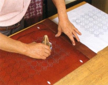 【南部しぼり 紫根染】 大判 木綿風呂敷100cm×100cm 草紫堂 南部紫根染 伝統柄 持ち運び 包み 旅行 日本製