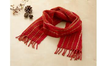 ホームスパン ネックウェア（黄・茶）