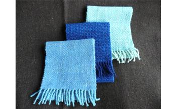 ホームスパン ネックウェア（黄・茶）