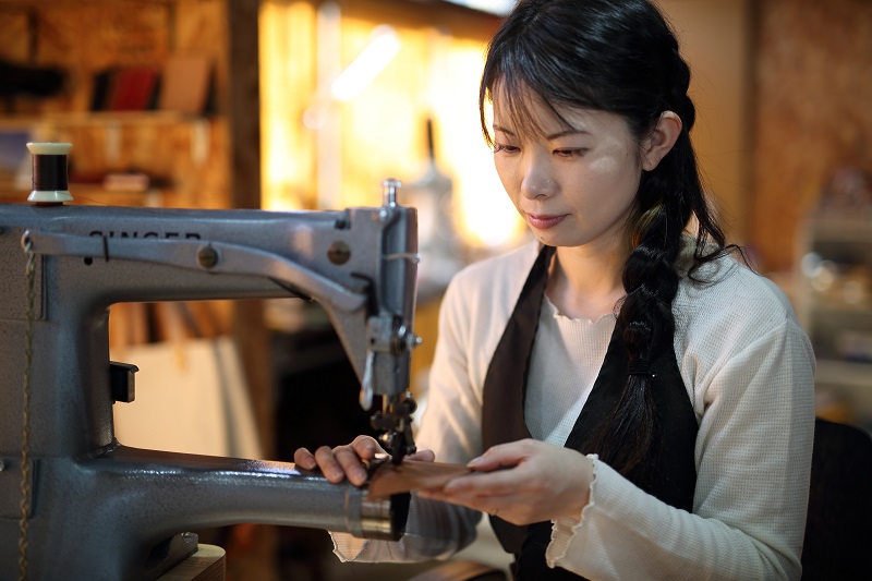 いわて短角牛長財布 レッド