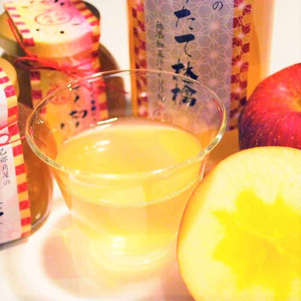 佐々木果樹園 乙部角屋 搾りたて 林檎ジュース＆農家の蔵出し 濃厚りんごネクター 飲料 果汁飲料 飲み物 アップルジュース 盛岡りんご りんご100％ ストレート果汁 果肉入り