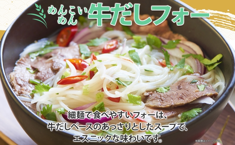 無地熨斗 盛岡 めんこいめん 牛だしフォー 6食 グルテンフリー 米粉 麺 グルメ お取り寄せ ギフト お土産 手土産 ご当地 プレゼント ラーメン ベトナム 料理 めんこい 熨斗 のし 名入れ不可 送料無料 岩手県 盛岡市