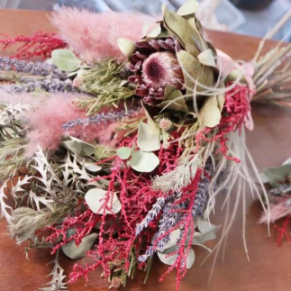 ドライフラワースワッグ M 定期便 12ヶ月【田村フローリスト】