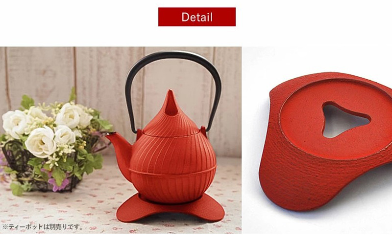 南部鉄器 トリベット雫 SHIZUKU（レッド） 雑貨 日用品 工芸品 装飾品