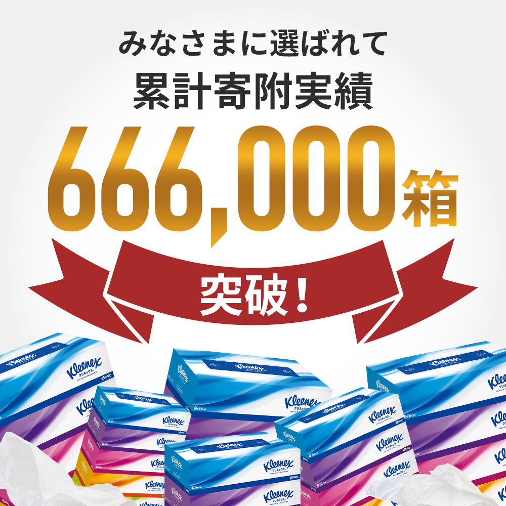 クリネックス ティシュー 5箱入×6パック《6ヶ月ごと計2回》 定期便 ティッシュ ティッシュペーパー