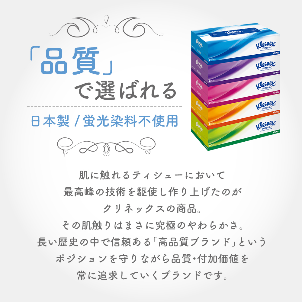 クリネックス ティシュー 5箱入×6パック《6ヶ月ごと計2回》 定期便 ティッシュ ティッシュペーパー