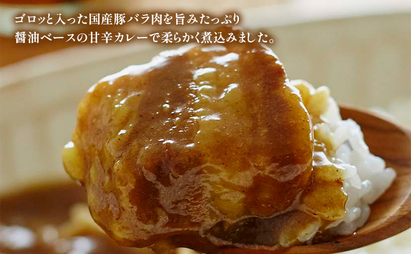 定期便4回】カレー 豚の角煮カレー 10個 セット NISHIKIYA