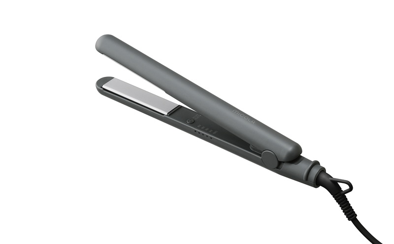 ストレートアイロン HIR-MS102-H ダークグレー ヘアアイロン ストレート 軽量 ストレートアイロン コンパクト 海外対応 セラミックコーティング ヘアーアイロン 5段階温度調節 スリム ヘアケア プレゼント ギフト MiCORA ミコラ アイリスオーヤマ