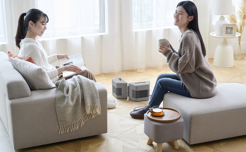 セラミックファンヒーター ACH-MN12A-H グレー セラミックヒーター コンパクト アイリスオーヤマ 温風 暖房器具 脱衣所 リビング キッチン 廊下 マルチWAY