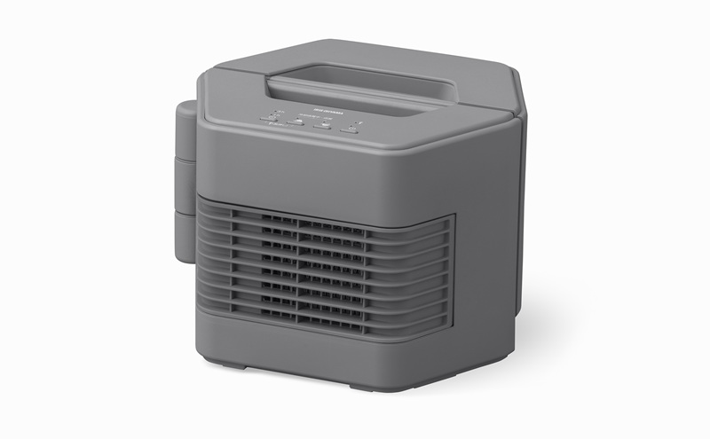 セラミックファンヒーター ACH-MN12A-H グレー セラミックヒーター コンパクト アイリスオーヤマ 温風 暖房器具 脱衣所 リビング キッチン 廊下 マルチWAY