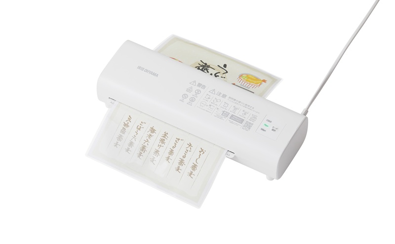 ラミネーター LM42D-W ホワイト ラミネーター A4 a4 アイリスオーヤマ 75μm 100μm