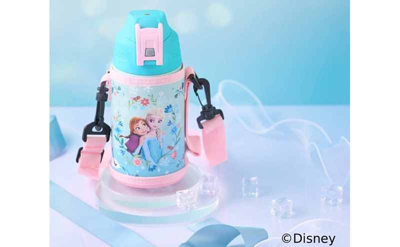 真空断熱ダイレクトボトル DBR-600 アナと雪の女王 (FROZEN) 水筒 600ml 保冷 ステンレスボトル 真空断熱 直飲 ワンタッチ カバー付 子供 小学生 幼稚園 保育園 運動 キッズ ディズニー アナ雪 スポーツドリンク対応 ダイレクト アイリスオーヤマ