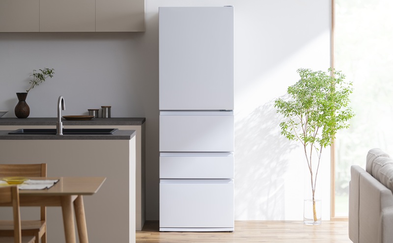 冷凍冷蔵庫 370L 自動製氷機能付 IRSN-I37A-W ホワイト 冷蔵庫 370L アイリスオーヤマ 冷凍冷蔵庫 冷凍室が大きい 2段冷凍室 ファン式 自動霜取り 霜取り不要 野菜室 真ん中 急冷モード 右開き 二人暮らし 家庭用 まとめ買い 大凍量