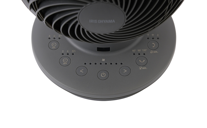 サーキュレーター 扇風機 dcモーター アイリスオーヤマ PCF-SDC15T-EC-AH アッシュグレー 首振り 省エネ dc 28畳 小型 お手入れ簡単 分解 おしゃれ 節電 換気 空気 循環 大風量 上下左右首振り 送風