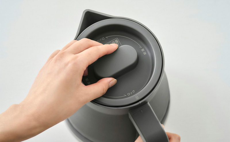 電気ケトルIBKT-800-Hウォームグレー アイリスオーヤマ