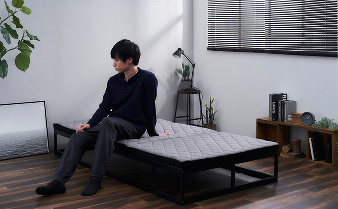 マットレス シングル 三つ折り高反発 AMEN60-S MEN'Sエアリーマットレス 敷き布団 敷布団 三つ折りマットレス 高反発マットレス かため 硬め 抗菌 防臭 清潔 通気性 男性用 アイリスオーヤマ