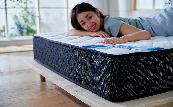 マットレスセミダブルポケットコイルマットレス かため 21cm PMTS21H-SD アイリスオーヤマ 寝具