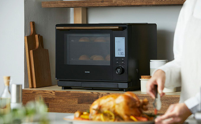 30Lコンベクションスチームオーブンレンジ MS-F3002-Bブラック アイリスオーヤマ 食欲の秋特集