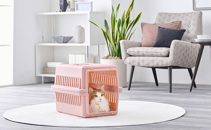 エアトラベルキャリー ATC-530 ピンク アイリスオーヤマ 雑貨 日用品 移動 旅行 便利 サイズ 超小型犬 大型犬 ペットハウス 開閉可能 取り外し フード 水銀イオン 配合 雑菌 増殖