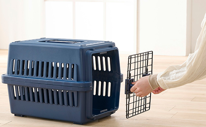 エアトラベルキャリー ATC-530 ネイビー アイリスオーヤマ 雑貨 日用品 移動 旅行 便利 サイズ 超小型犬 大型犬 ペットハウス 開閉可能 取り外し フード 水銀イオン 配合 雑菌 増殖