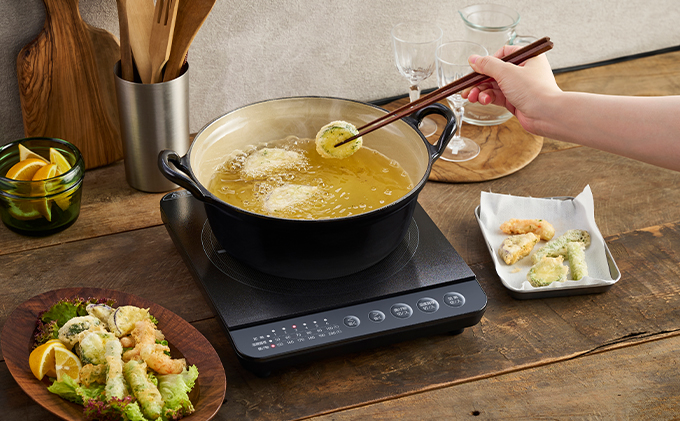 IHクッキングヒーター IHK-T391-B ブラック 卓上 コンロ IHコンロ ih 卓上コンロ 1400W コンパクト 火力 鍋 加熱 揚げ物 アイリスオーヤマ