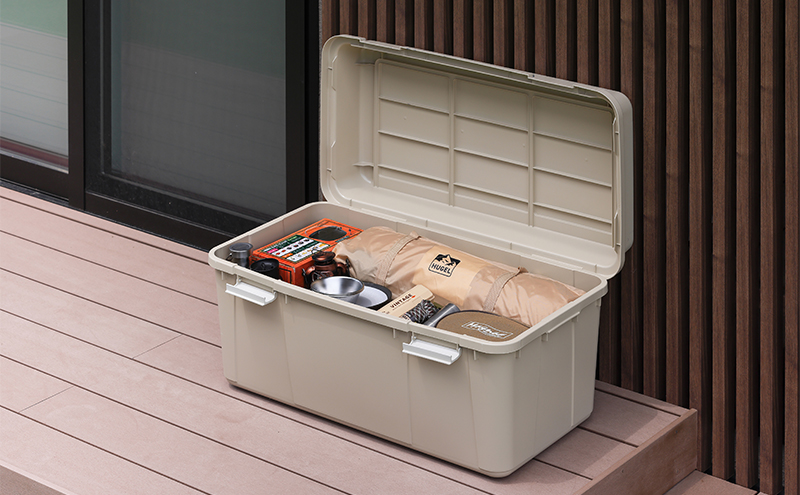 収納 ワイドストッカー 92L 5個セット AZ-860 ベージュ アウトドア ガーデニング ガーデニング用品 コンテナ 収納に便利 多目的収納 アイリスオーヤマ