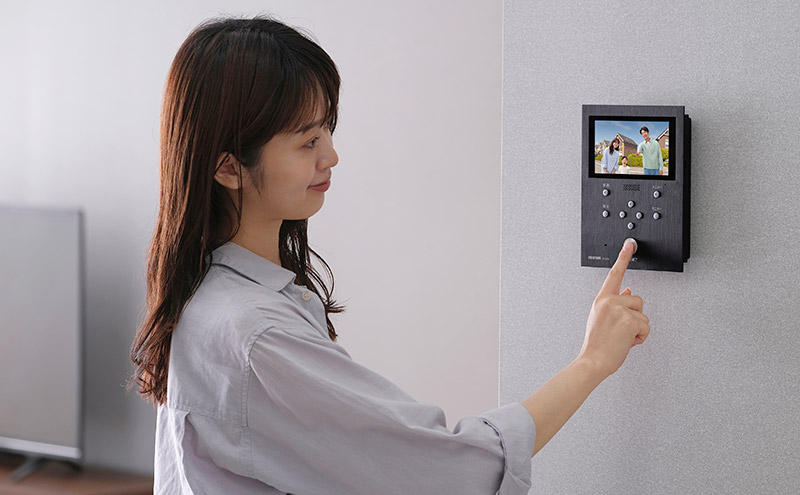 インターホン テレビドアホン TD-SM7070C-BB ブラック/ガンメタリック アイリスオーヤマ スマホ 対応 連動 自動録画 録画 カメラ付き 録画機能 防犯カメラ 監視カメラ 防犯  モーション検知 動体検知