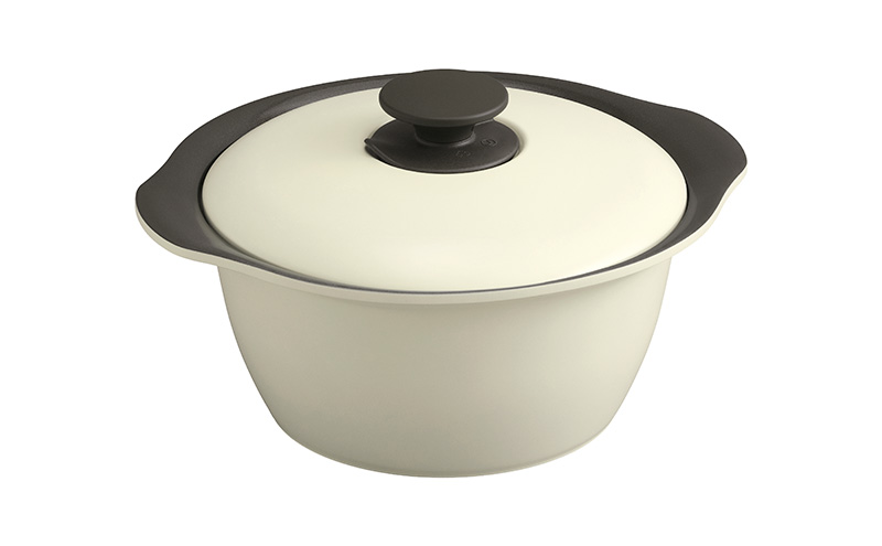 鍋 24cm 無加水鍋 MKS-24 ディープアイボリー 両手鍋 ih 無水 無水調理 鍋パーティー 一人暮らし 食卓 カラフル 調理器具 料理 アイリスオーヤマ ガスコンロ オーブン対応