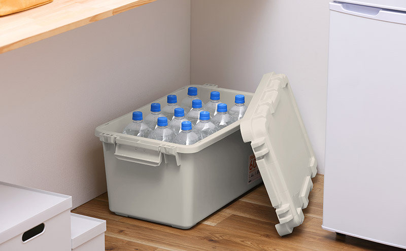 収納ボックス 44L 収納ケース TRAILBOX600 TRB-600 ホワイトアッシュ アイリスオーヤマ コンテナボックス 蓋付き ストッカー バックル付き アウトドア キャンプ レジャー 車用 ボックス 工具 屋外 防災 雑貨 日用品 備蓄用