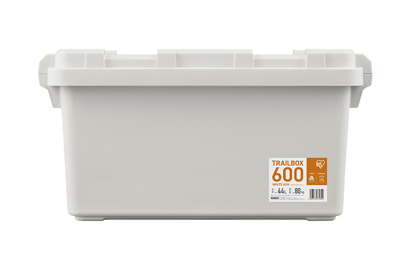 収納ボックス 44L 収納ケース TRAILBOX600 TRB-600 ホワイトアッシュ アイリスオーヤマ コンテナボックス 蓋付き ストッカー バックル付き アウトドア キャンプ レジャー 車用 ボックス 工具 屋外 防災 雑貨 日用品 備蓄用