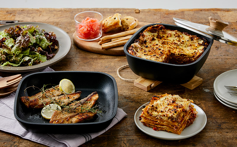 フライパン セット 6点 セット 取っ手が取れる SKL-SE6S  スキレット アイリスオーヤマ IH ガス オーブン キャンプ BBQ フライパン 鍋 ガラス蓋 スキレット風 プレゼント ギフト スクエア 新生活