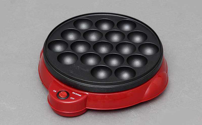 ホットプレート たこ焼きプレート ITY-18A-R レッド アイリスオーヤマ 電気 たこ焼き器 ホットプレート 新生活