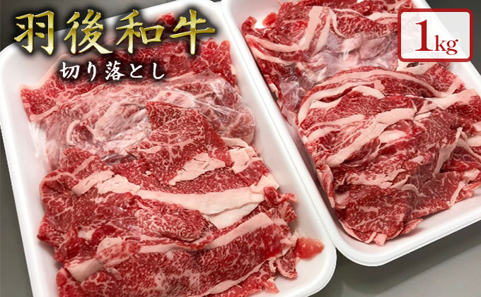 1kgのボリューム！羽後和牛 切り落とし 1kg