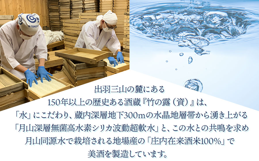 【冷凍酒】白露垂珠 飲み比べ　300ml×6本セット　A96-201　山形県酒類卸株式会社