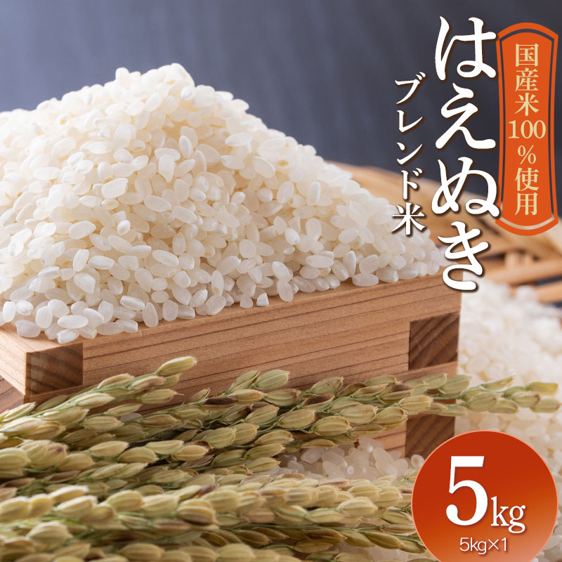 山形県産　はえぬきブレンド米　国産複数原料米100％　5kg 5kg