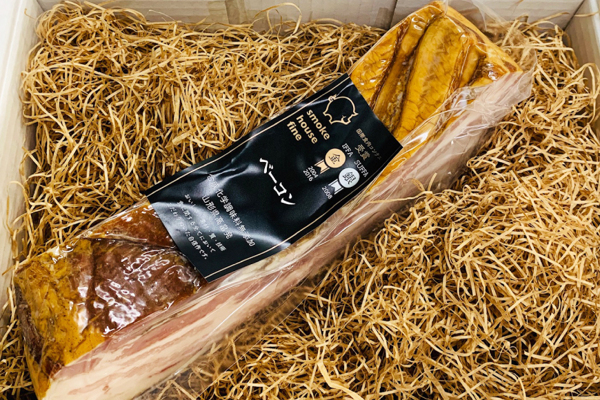 ベーコン 金賞受賞 熟成ベーコンブロック 400g [ファイン 山形県 高畠町 tk06ays750042] お肉 豚肉 冷凍 おかず ベーコン ブロック