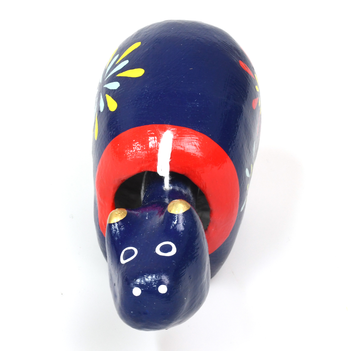 花火ベコ｜赤ベコ アカベコ あかべこ 郷土玩具 会津 会津若松 お守り 魔除け 飾り物 ギフト 贈答 プレゼント 幸運 牛 [0844]