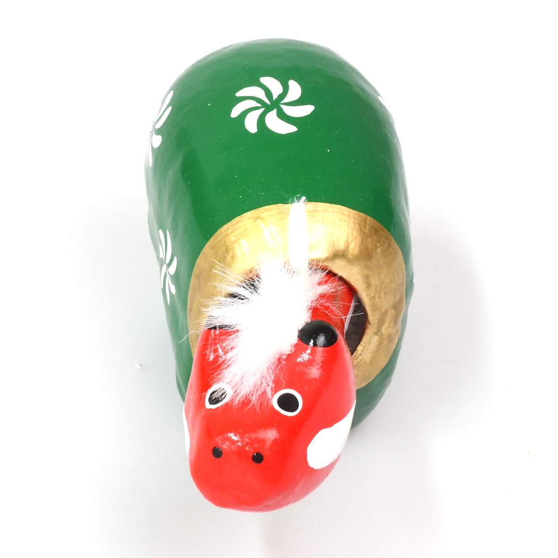 獅子舞ベコ｜赤ベコ アカベコ あかべこ 郷土玩具 会津 会津若松 お守り 魔除け 飾り物 ギフト 贈答 プレゼント 幸運 牛 [0845]