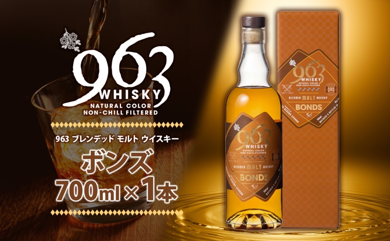 数々の賞を受賞 963 アクシス ワールドブレンデッド ウイスキー 700ml 瓶 ウイスキー