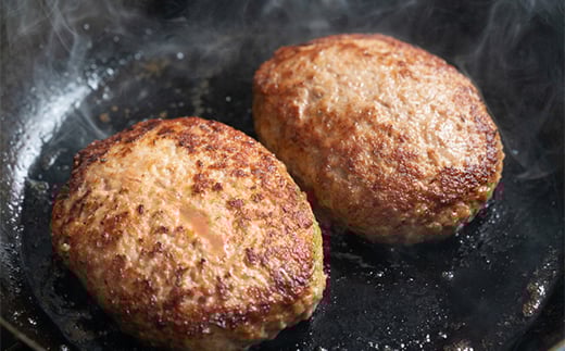 ボリューム満点！A4-A5福島牛100％ハンバーグ 5枚セット  おかず お弁当 ハンバーグ 肉 食品 F21R-216