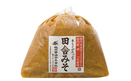 米こうじがたっぷり田舎みそ　4kg(1kg×4袋)  みそ 味噌 調味料 食品 F21R-577